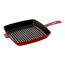 12-inch Square Grill Pan - Cherry | Staub