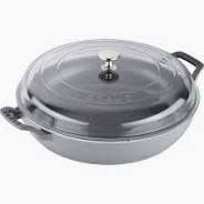 3.5-qt Braiser with Glass Lid - Graphite Grey | Staub