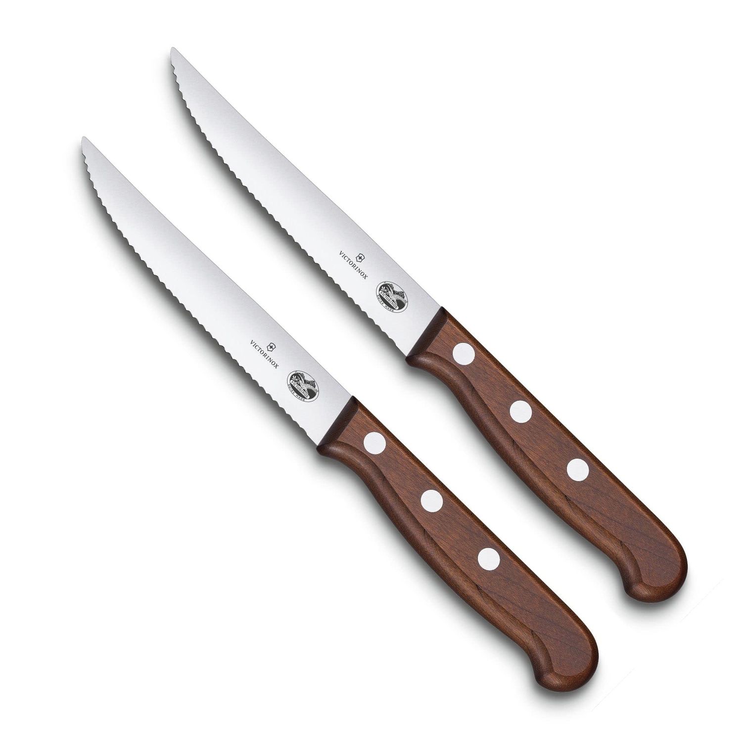 Sets, Forged, 2-Piece Steak Set (4_" Serrated, Spear Point) Wood | Victorinox