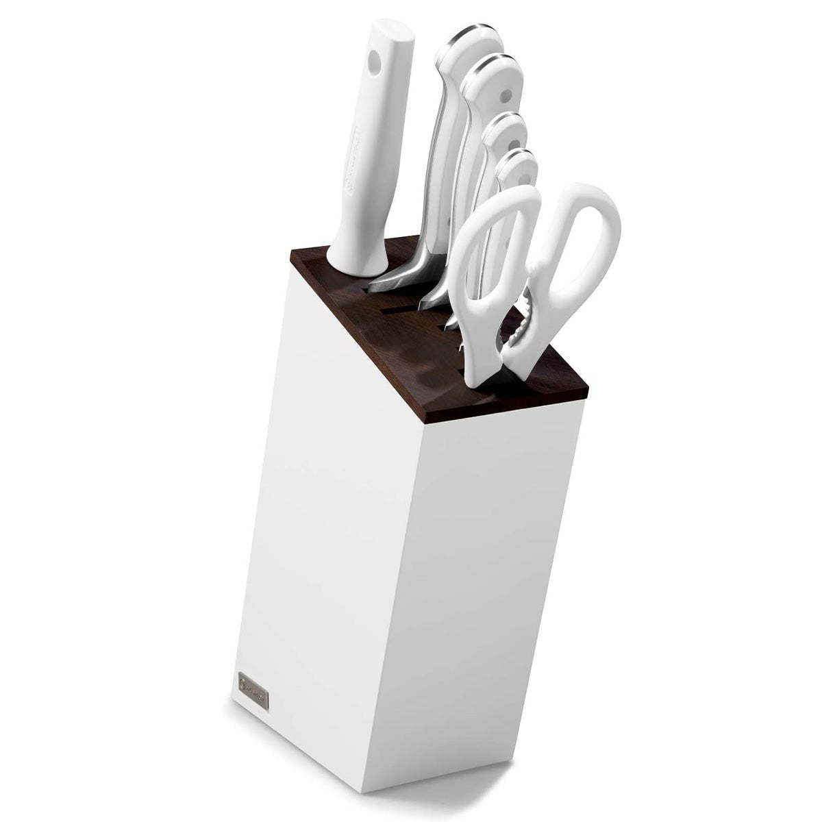 Seven Piece Block Set Black Beech Inlay - Classic White | Wusthof