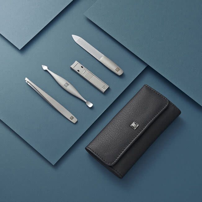 ZWB Premium 5-pc Black Leather Grooming Set | ZWILLING