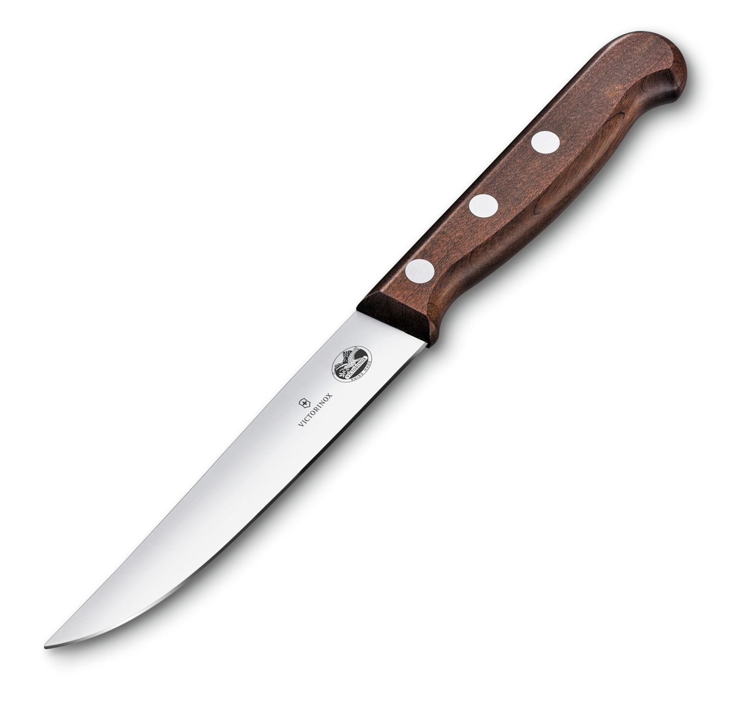 Steak, Forged, 4_" Straight, Spear Point Blade Wood | Victorinox
