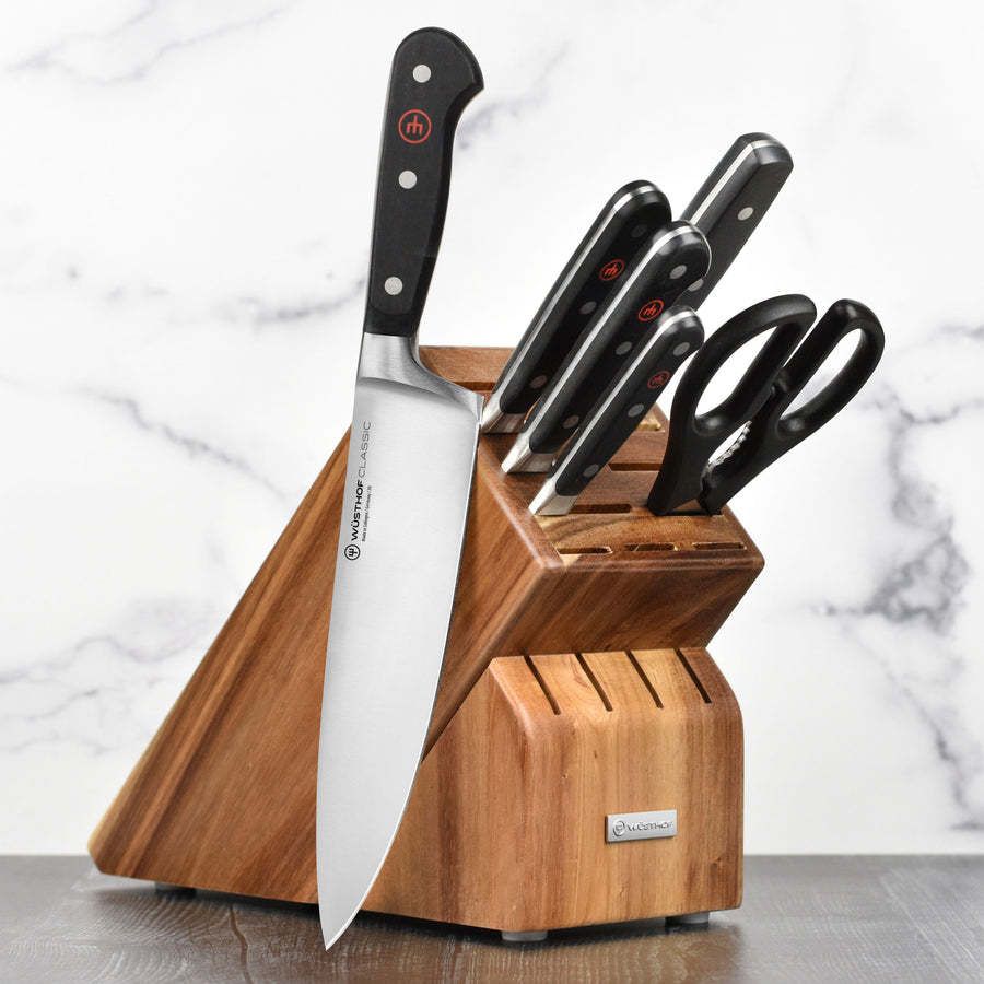 Acacia Knife Block Set* ( 7 Knives) | Q1.26 Vendor