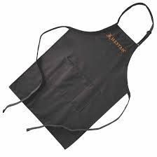 Hestan Embroidered Charcoal Grey Apron *Made in the US* 65/35 Poly/Cotton Twill  - Provisions Textiles | Hestan