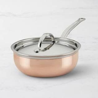 2.0qt Covered Saucier (20cm) Chef's Special - Copperbond | Hestan