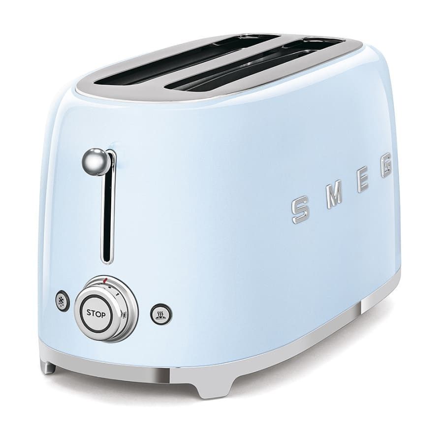 50's Retro Style Aesthetic 4 Slice Toaster Pastel Blue | SMEG