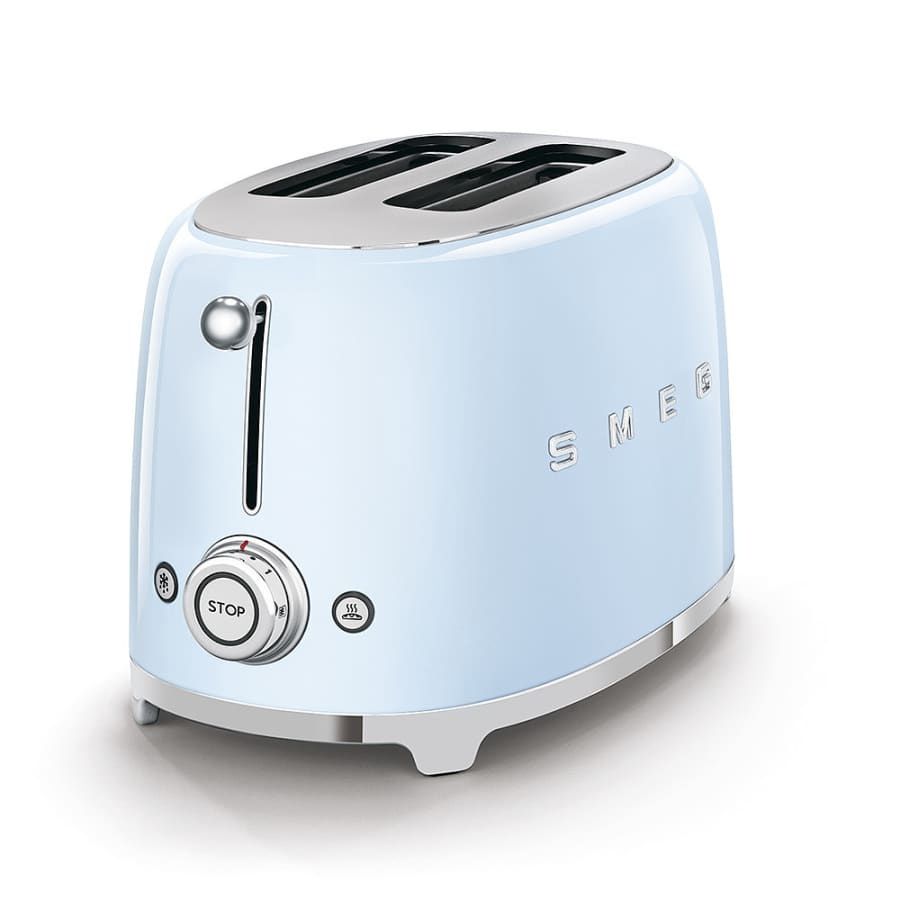 50's Retro Style Aesthetic 2 Slice Toaster Pastel Blue | SMEG