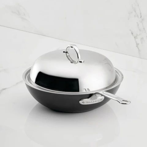 12.5" Covered Wok w/helper handle (32cm) - Titum Fusion | Hestan