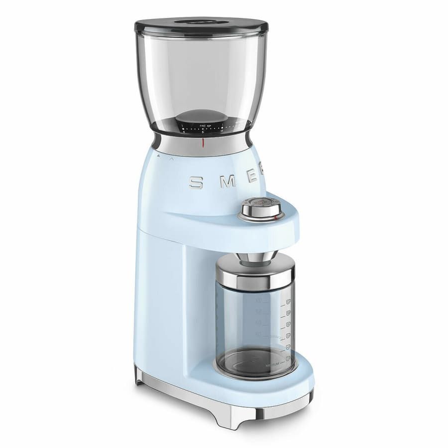 50's Retro Style Coffee Grinder Pastel Blue | SMEG
