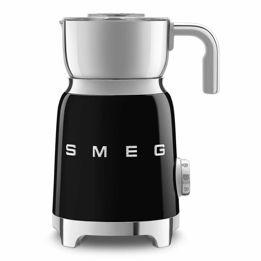 Tritan Renew Updated 50's Retro Style Milk Frother Black | SMEG
