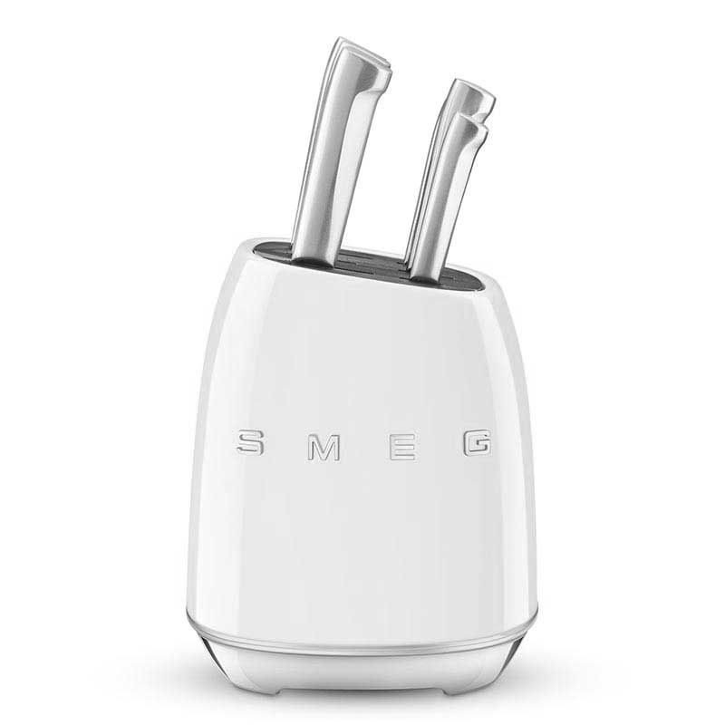 SMEG Knife Block Set White | SMEG