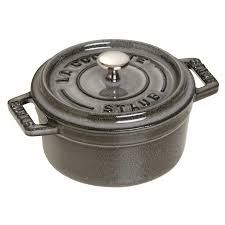 0.25-qt Mini Round Dutch Oven - Graphite Grey | Staub