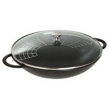 6-qt Wok With Glass Lid - Black | Staub