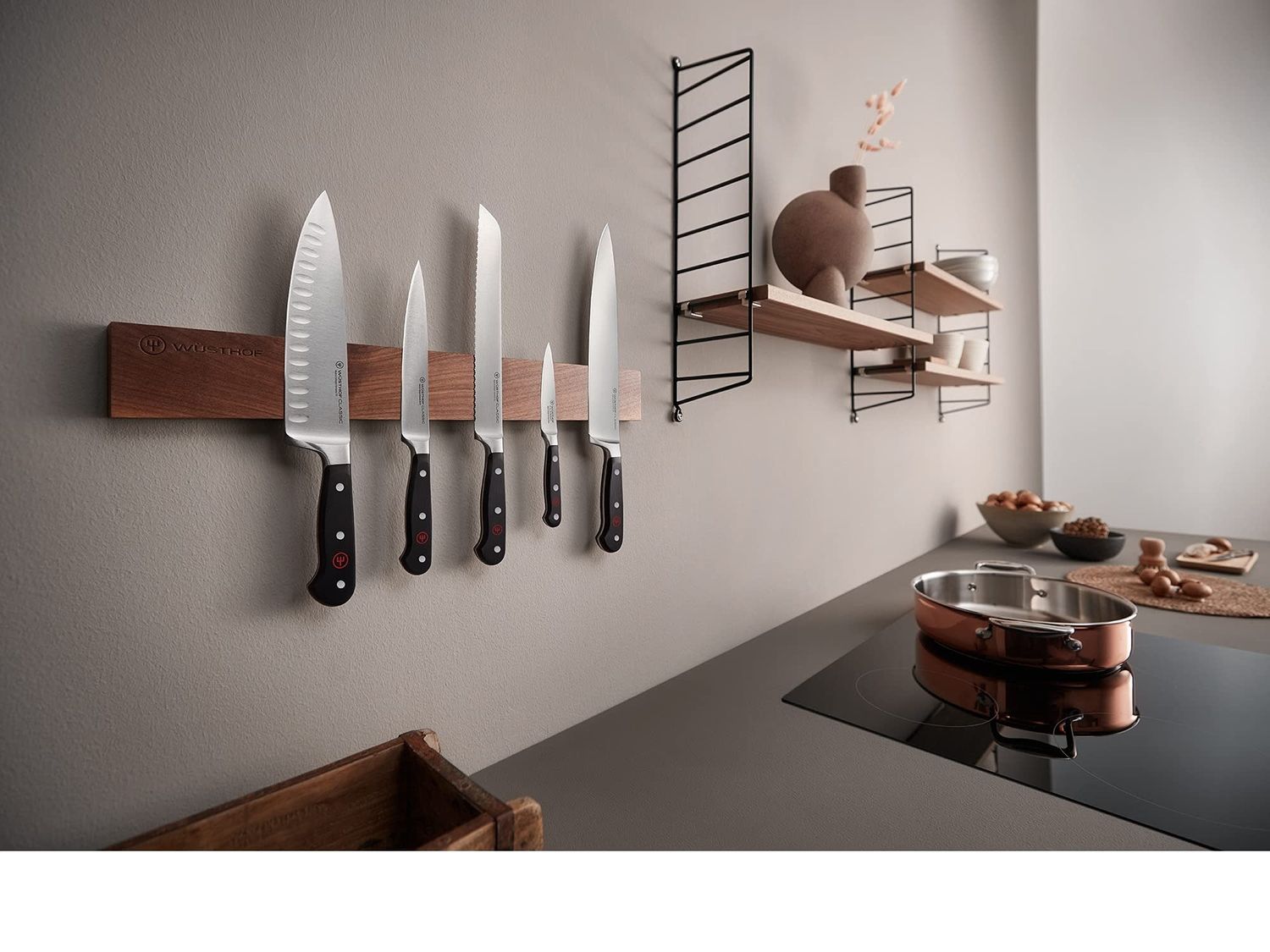 20" Magnabar, Walnut - Knife Storage | Wusthof