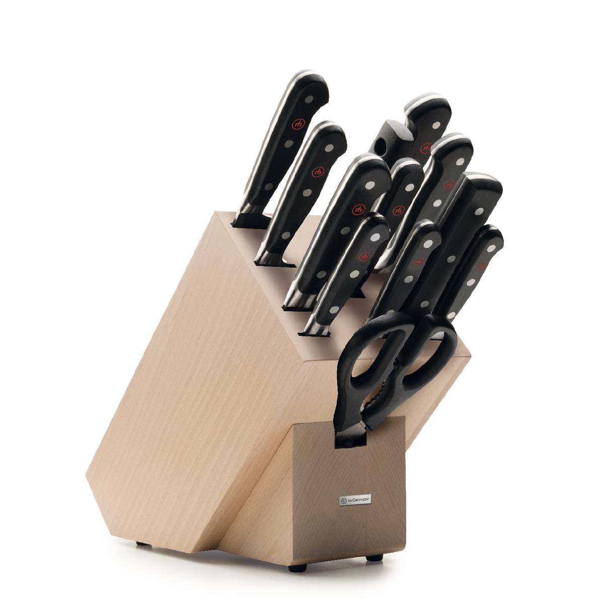 Thirteen Piece Block Set, Choco Ash Wood - Classic | Wusthof