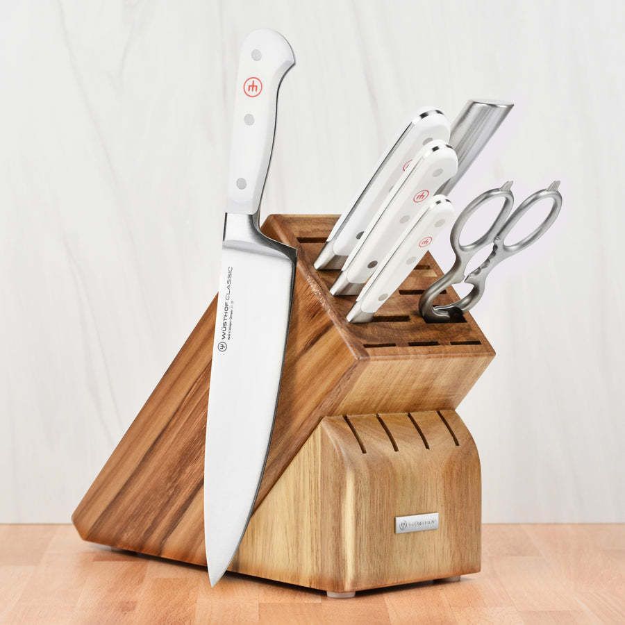 Seven Piece Knife Block Set - Classic White | Wusthof
