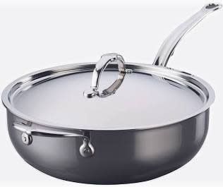 5.0qt Covered Sauté Pan w/helper handle (30cm) - Nanobond | Hestan