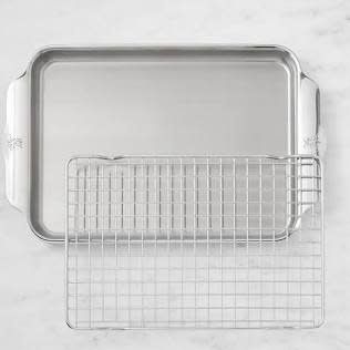 2pc OvenBond Quarter Sheet Pan Set: Quarter Sheet Pan w/Baking Rack - Provisions Ovenbond | Hestan