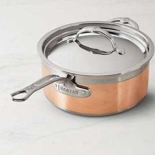 4.0qt Covered Saucepan w/helper handle (22cm) - Copperbond | Hestan