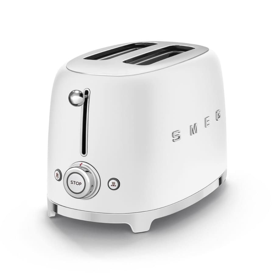50's Retro Style Aesthetic 2 Slice Toaster White | SMEG