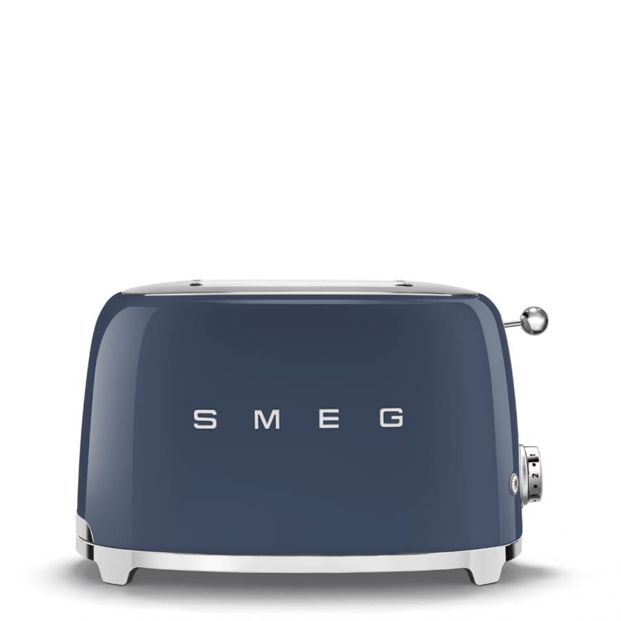 50's Retro Style Aesthetic 2 Slice Toaster Navy | SMEG