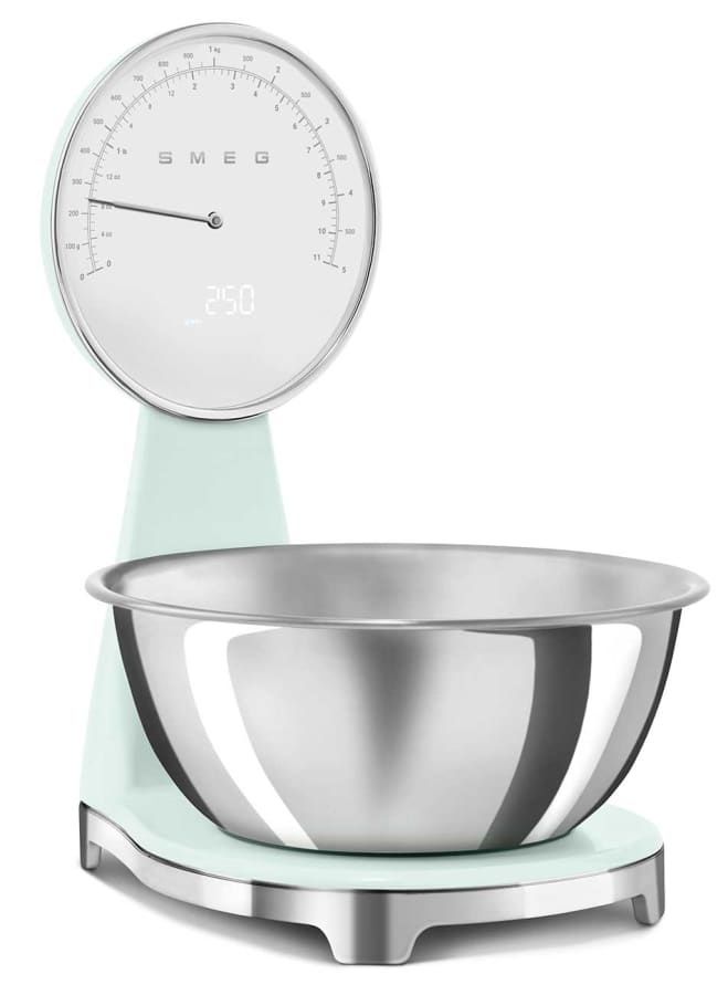 50's Retro Style Aesthetic Kitchen Scale Pastel Green | SMEG