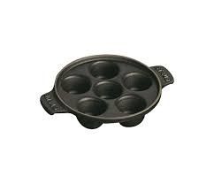 5.75-inch Escargot Dish with 6 holes - Black | Staub