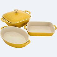 4-pc Mixed Baking Dish Set - Citron | Staub