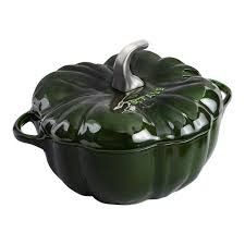 3.5-qt Pumpkin Dutch Oven - Basil w/ Stainless Stem | Staub