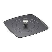 10.3-inch Square Grill Press - Black | Staub