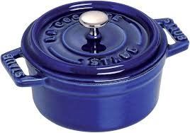 0.25-qt Mini Round Dutch Oven - Dark Blue | Staub