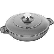 7.9-inch Round Covered Baking Dish - Graphite Grey | Staub