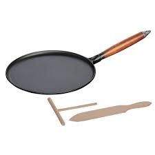 11-inch Crepe Pan with Spreader &amp; Spatula - Black | Staub