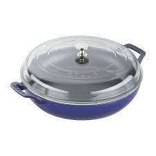 3.5-qt Braiser with Glass Lid - Dark Blue | Staub