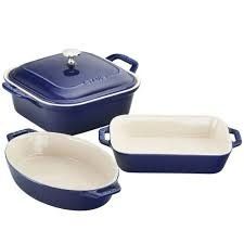 4-pc Mixed Baking Dish Set - Dark Blue | Staub