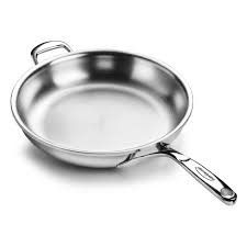 11-inch Stainless Steel Fry Pan with Helper Handle | Demeyere