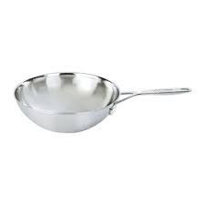 5-qt Stainless Steel Flat Bottom Wok | Demeyere