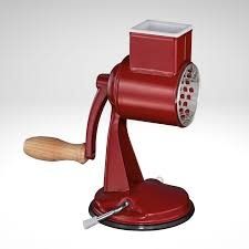 "Classic" Drum Grater, Red, 17.8" H x 11.7" D x 10.4" W | Frieling