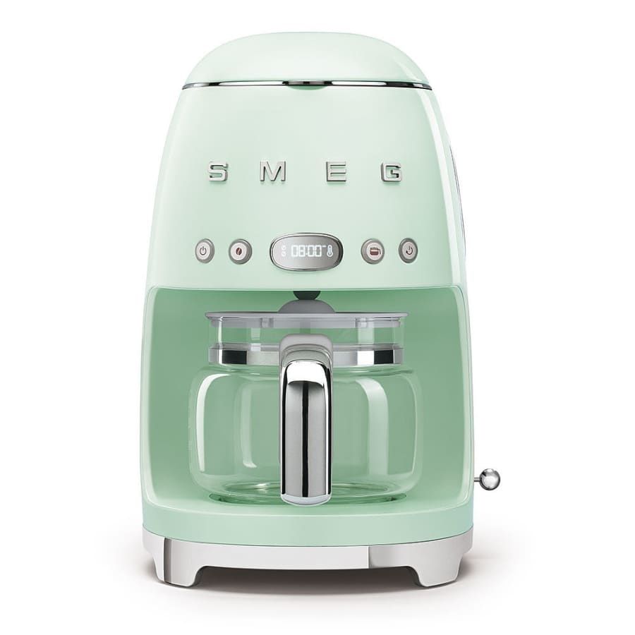 50's Retro Style 10 cup Drip filter coffee Machine Pastel Green | SMEG