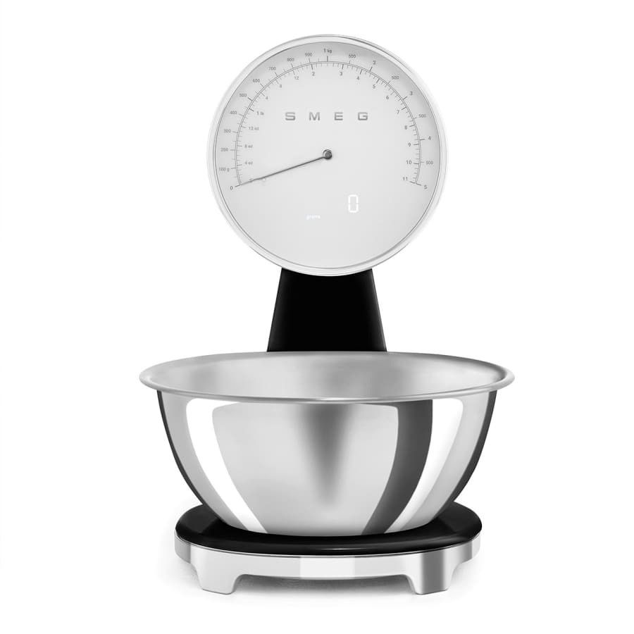 50's Retro Style Aesthetic Kitchen Scale Black | SMEG
