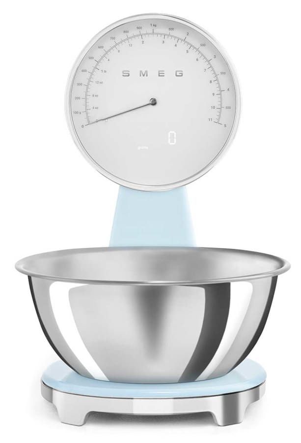 50's Retro Style Aesthetic Kitchen Scale Pastel Blue | SMEG