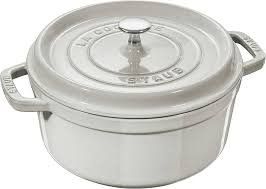 2.75-qt Round Dutch Oven - White Truffle | Staub
