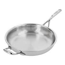 12.6-inch Stainless Steel Fry Pan with Helper Handle | Demeyere