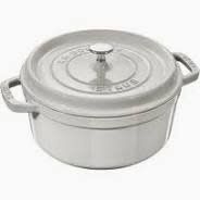 5.5-qt Round Dutch Oven - White Truffle | Staub