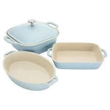 4-pc Mixed Baking Dish Set - Light Blue | Staub