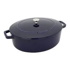 6.25-qt Wide Oval Dutch Oven - Dark Blue | Staub