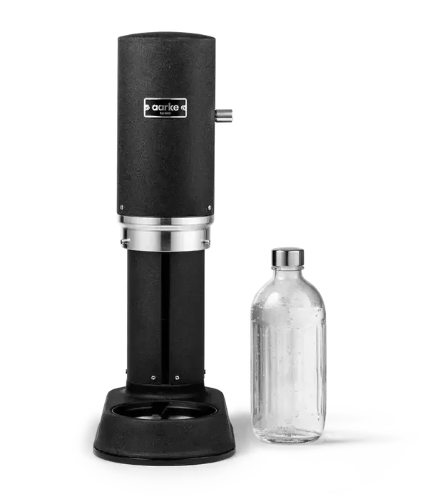 Carbonator Pro - Matte Black 1 - 800ml (27oz) Aarke Glass Bottle | Aarke