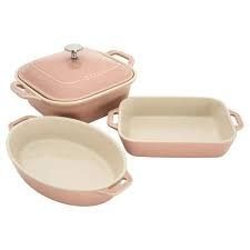 4-pc Mixed Baking Dish Set - Light Pink | Staub