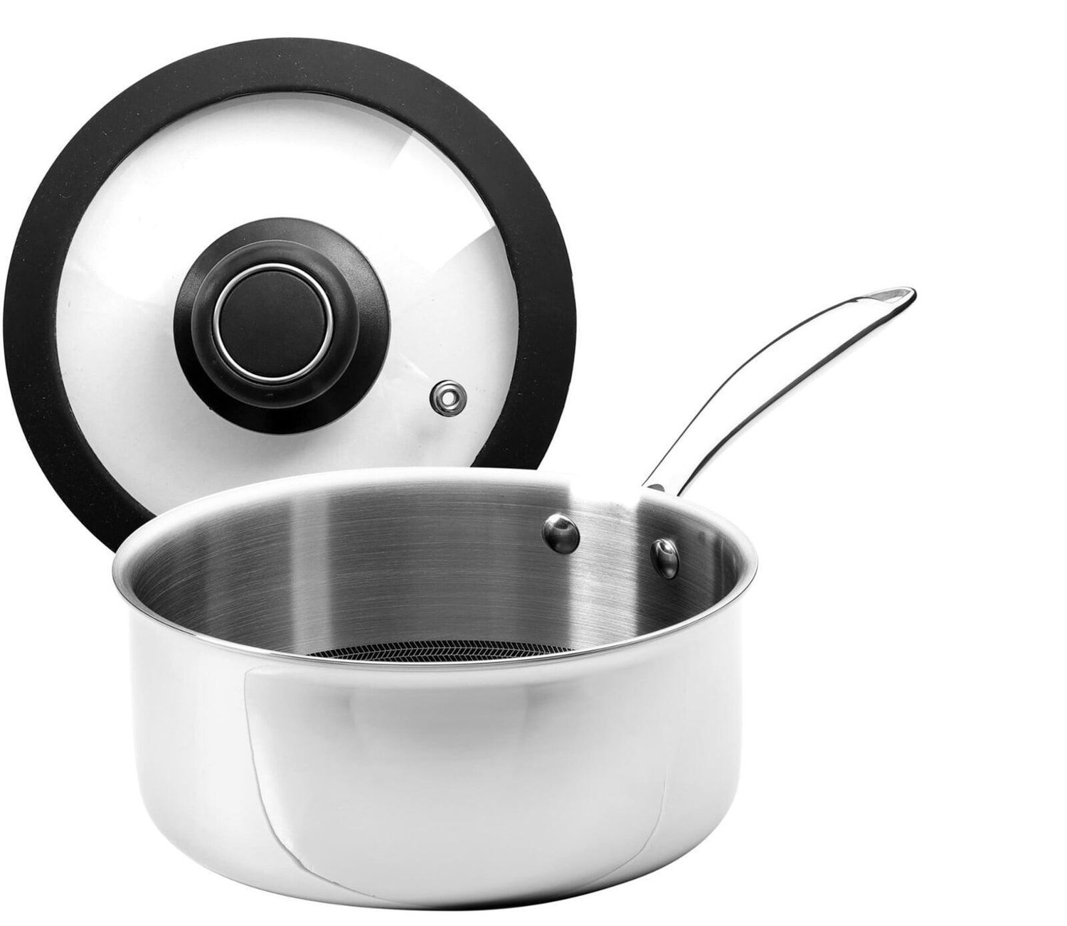 Black Cube Quick Release Saucepan w/ Lid, 8" dia., 2.5 qt. | Frieling