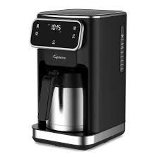 10-Cup Touchscreen Coffee Maker with Thermal Carafe black / stainless steel | Capresso